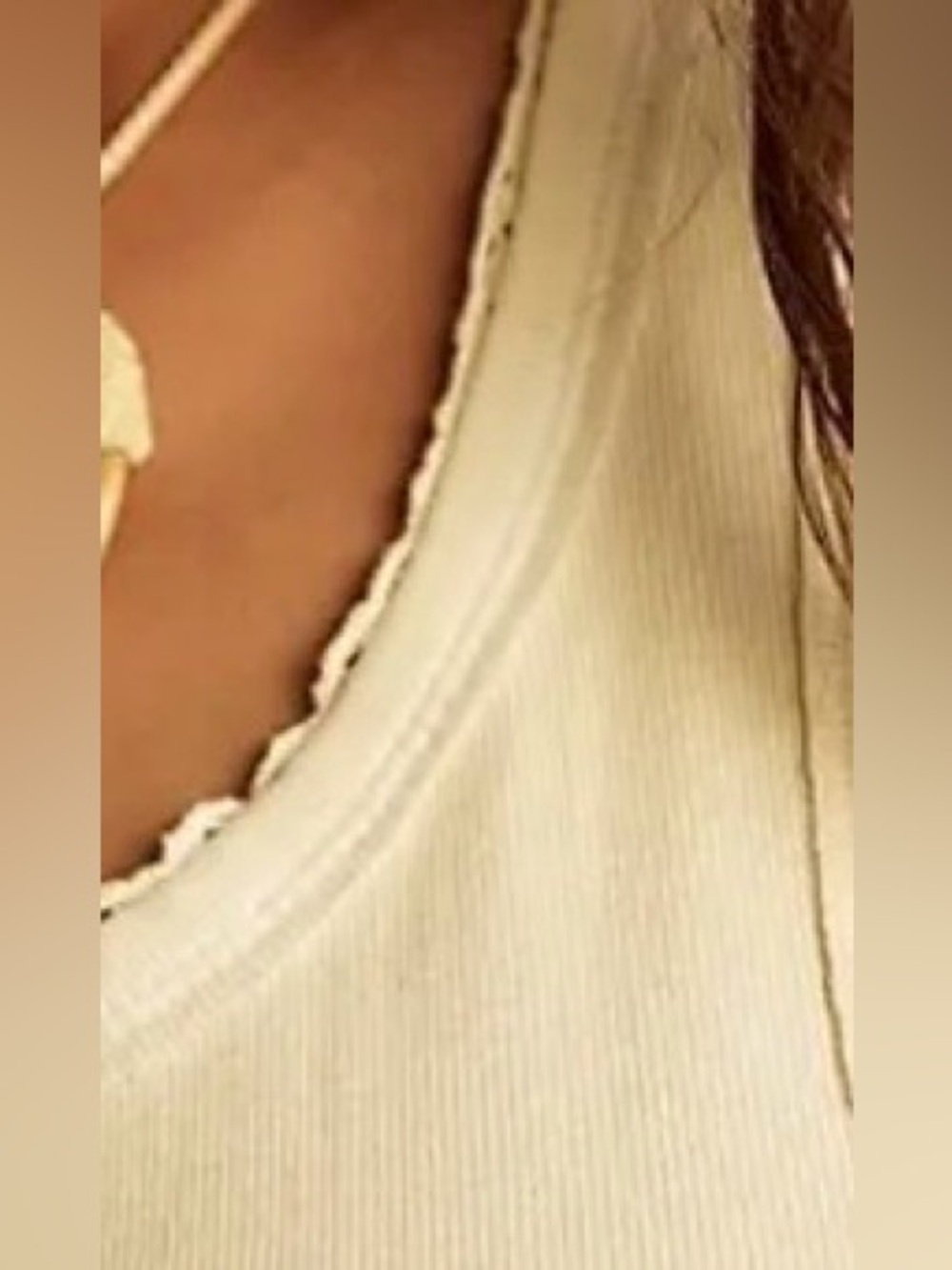 NWT FREE PEOPLE WE THE FREE ROWAN TANK TOFU - Picture 3 of 4